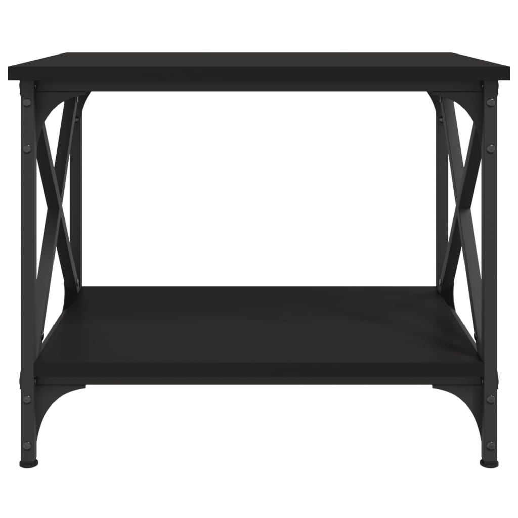 VidaXL Bijzettafel 55x38x45 cm bewerkt hout zwart