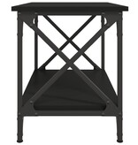 VidaXL Bijzettafel 55x38x45 cm bewerkt hout zwart