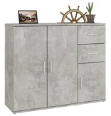 VidaXL Dressoir 91x29,5x75 cm bewerkt hout betongrijs