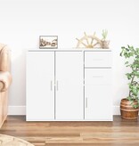 VidaXL Dressoir 91x29,5x75 cm bewerkt hout wit