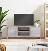 VidaXL Tv-meubel 102x30x37,5 cm bewerkt hout grijs sonoma eikenkleurig