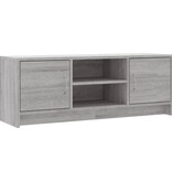 VidaXL Tv-meubel 102x30x37,5 cm bewerkt hout grijs sonoma eikenkleurig