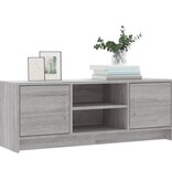 VidaXL Tv-meubel 102x30x37,5 cm bewerkt hout grijs sonoma eikenkleurig