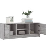 VidaXL Tv-meubel 102x30x37,5 cm bewerkt hout grijs sonoma eikenkleurig