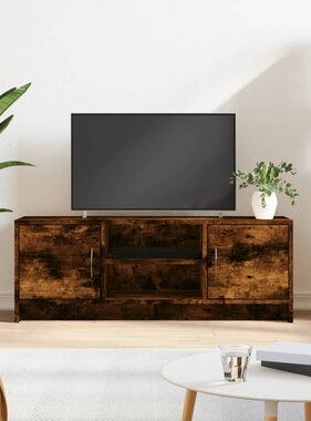 VidaXL Tv-meubel 102x30x37,5 cm bewerkt hout gerookt eikenkleurig