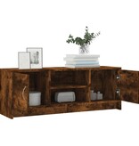 VidaXL Tv-meubel 102x30x37,5 cm bewerkt hout gerookt eikenkleurig