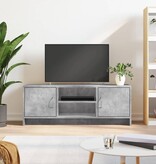 VidaXL Tv-meubel 102x30x37,5 cm bewerkt hout betongrijs