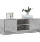 VidaXL Tv-meubel 102x30x37,5 cm bewerkt hout betongrijs