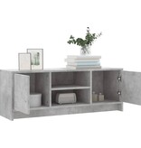 VidaXL Tv-meubel 102x30x37,5 cm bewerkt hout betongrijs