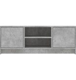 VidaXL Tv-meubel 102x30x37,5 cm bewerkt hout betongrijs