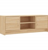 VidaXL Tv-meubel 102x30x37,5 cm bewerkt hout sonoma eikenkleurig