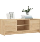 VidaXL Tv-meubel 102x30x37,5 cm bewerkt hout sonoma eikenkleurig