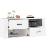 VidaXL Tv-meubel 100x35x40 cm bewerkt hout wit