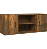 VidaXL Tv-meubel 100x35x40 cm bewerkt hout gerookt eikenkleurig
