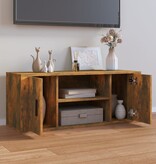 VidaXL Tv-meubel 100x35x40 cm bewerkt hout gerookt eikenkleurig