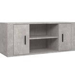 VidaXL Tv-meubel 100x35x40 cm bewerkt hout betongrijs