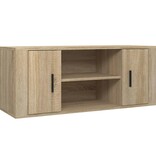 VidaXL Tv-meubel 100x35x40 cm bewerkt hout sonoma eikenkleurig