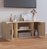 VidaXL Tv-meubel 100x35x40 cm bewerkt hout sonoma eikenkleurig