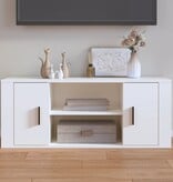 VidaXL Tv-meubel 100x35x40 cm bewerkt hout wit