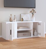 VidaXL Tv-meubel 100x35x40 cm bewerkt hout wit