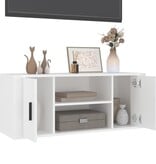 VidaXL Tv-meubel 100x35x40 cm bewerkt hout wit