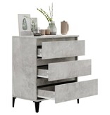 VidaXL Dressoir 60x35x70 cm bewerkt hout betongrijs