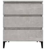 VidaXL Dressoir 60x35x70 cm bewerkt hout betongrijs