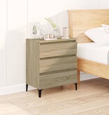 VidaXL Dressoir 60x35x70 cm bewerkt hout sonoma eikenkleurig
