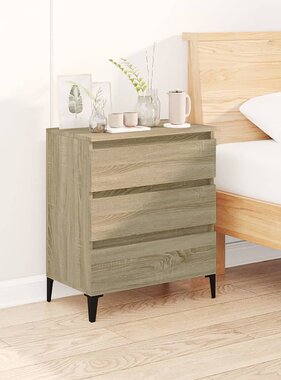 VidaXL Dressoir 60x35x70 cm bewerkt hout sonoma eikenkleurig