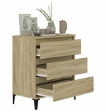 VidaXL Dressoir 60x35x70 cm bewerkt hout sonoma eikenkleurig