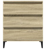 VidaXL Dressoir 60x35x70 cm bewerkt hout sonoma eikenkleurig