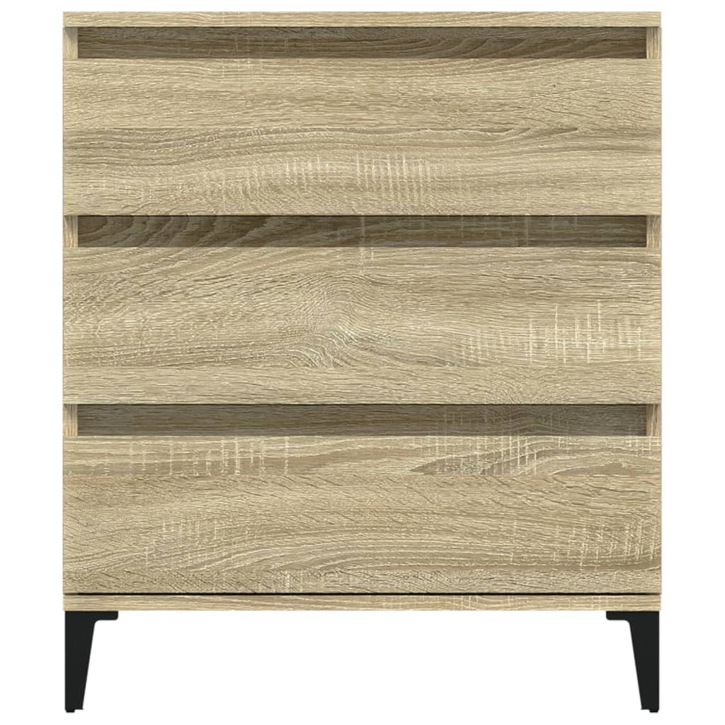 VidaXL Dressoir 60x35x70 cm bewerkt hout sonoma eikenkleurig