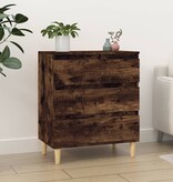 VidaXL Dressoir 60x35x70 cm bewerkt hout gerookt eikenkleurig