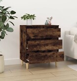 VidaXL Dressoir 60x35x70 cm bewerkt hout gerookt eikenkleurig