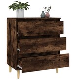 VidaXL Dressoir 60x35x70 cm bewerkt hout gerookt eikenkleurig