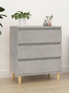 VidaXL Dressoir 60x35x70 cm bewerkt hout betongrijs