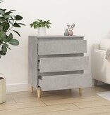 VidaXL Dressoir 60x35x70 cm bewerkt hout betongrijs