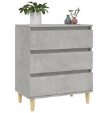 VidaXL Dressoir 60x35x70 cm bewerkt hout betongrijs