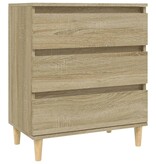 VidaXL Dressoir 60x35x70 cm bewerkt hout sonoma eikenkleurig