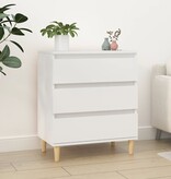 VidaXL Dressoir 60x35x70 cm bewerkt hout wit