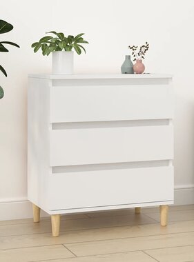 VidaXL Dressoir 60x35x70 cm bewerkt hout wit