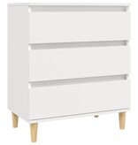 VidaXL Dressoir 60x35x70 cm bewerkt hout wit