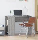 VidaXL Bureau 100x55x75 cm bewerkt hout grijs sonoma eikenkleurig