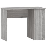 VidaXL Bureau 100x55x75 cm bewerkt hout grijs sonoma eikenkleurig