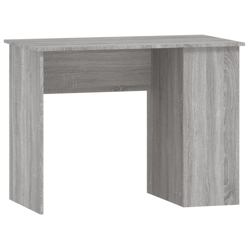 VidaXL Bureau 100x55x75 cm bewerkt hout grijs sonoma eikenkleurig