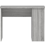 VidaXL Bureau 100x55x75 cm bewerkt hout grijs sonoma eikenkleurig