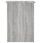 VidaXL Bureau 100x55x75 cm bewerkt hout grijs sonoma eikenkleurig