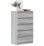 VidaXL Ladekast 60x36x103 cm bewerkt hout grijs sonoma eikenkleurig
