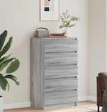 VidaXL Ladekast 60x36x103 cm bewerkt hout grijs sonoma eikenkleurig