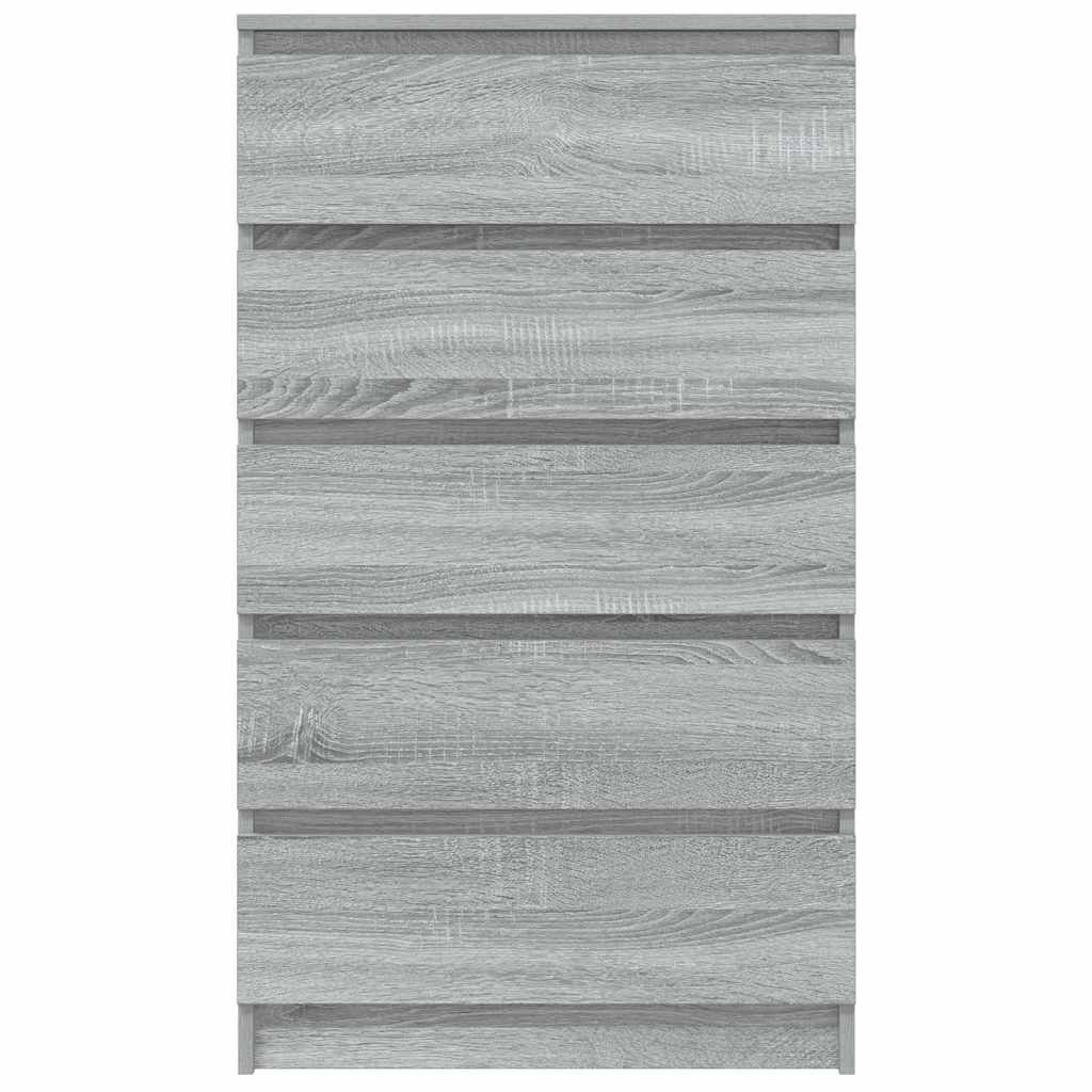 VidaXL Ladekast 60x36x103 cm bewerkt hout grijs sonoma eikenkleurig